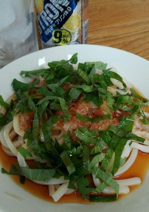 簡単激うま！大葉と鰹節の冷やしうどん-レシピのメイン写真