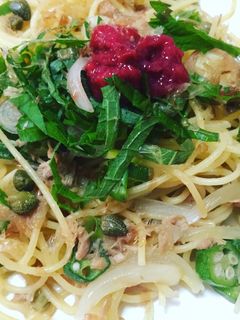 オクラとツナの和風パスタ-レシピのメイン写真