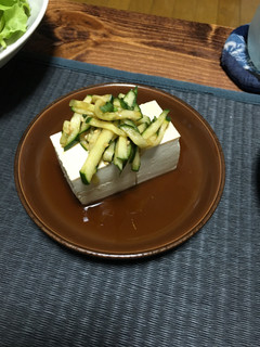 きゅうりとシソで食べる冷奴-レシピのメイン写真