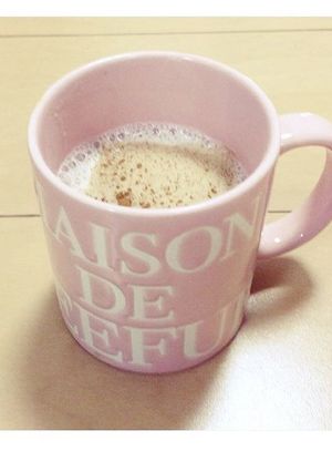 豆乳小豆ラテ(シナモン入り)-レシピのメイン写真