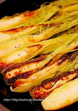 ヒゲが命！生ヤングコーンのグリル♪-レシピのメイン写真