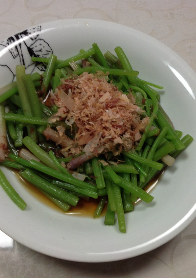 実験 うわばみそうの醤油和え-レシピのメイン写真