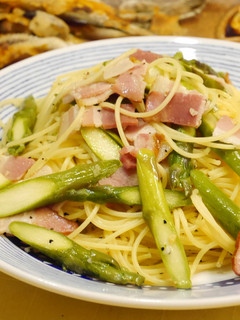 アスパラとベーコンのペペロンチーノ-レシピのメイン写真
