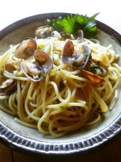 アサリと青しそのパスタ♪-レシピのメイン写真