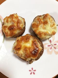 しいたけの塩そぼろ焼き-レシピのメイン写真