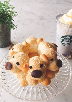 ぬいぐるみパンと簡単フラペチーノ♡-レシピのメイン写真
