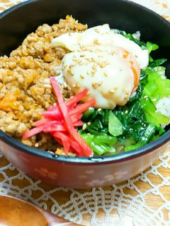 にんにくと野菜たっぷりの肉味噌丼-レシピのメイン写真