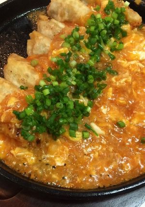 時短&簡単★王将生餃子のエビチリ風！-レシピのメイン写真