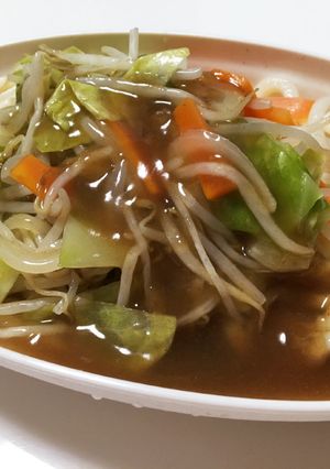 野菜も一緒に召し上がれ！あんかけうどん-レシピのメイン写真