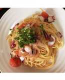 タコとトマトのサッパリパスタ
