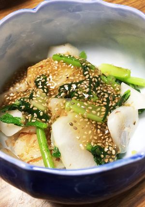 管理栄養士の健幸ごはん♡チアシードお浸し-レシピのメイン写真