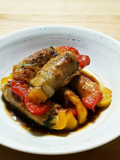 ☆豚肉でのパプリカ巻き☆-レシピのメイン写真