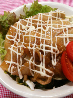 ガッツリ系!豚マヨサラダ丼-レシピのメイン写真