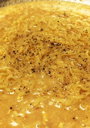 鍋の〆シリーズ カルボナーラ風-レシピのメイン写真