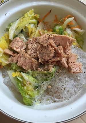 100円以下料理！#9 ツナ春雨-レシピのメイン写真