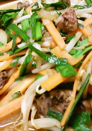 鶏レバニラ炒め♪-レシピのメイン写真