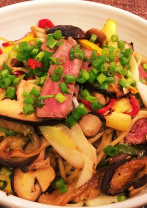 野菜たっぷり和風パスタ-レシピのメイン写真