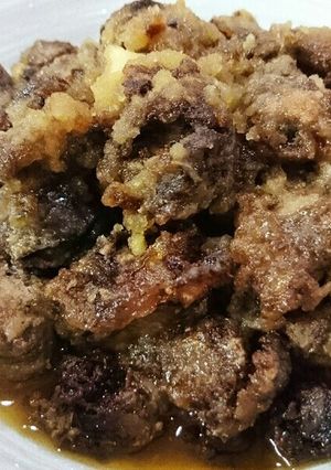 給食再現? レバーのBBQソース-レシピのメイン写真
