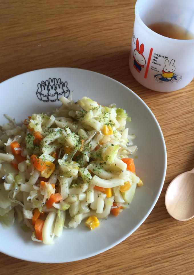完了期 しらすと野菜の焼うどん-レシピのメイン写真