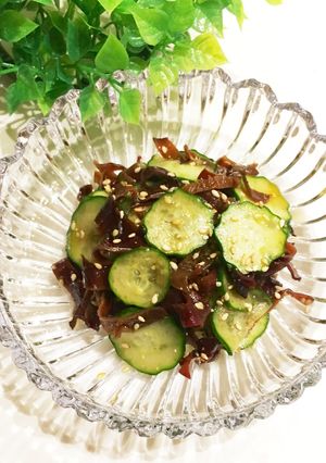 簡単♪ きくらげときゅうりの胡麻酢和え-レシピのメイン写真
