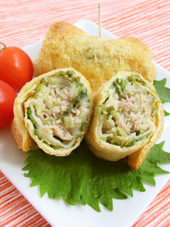 お揚げのネギ塩餃子巻き-レシピのメイン写真