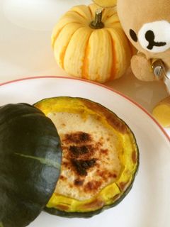 栗かぼちゃの丸ごとグラタン-レシピのメイン写真