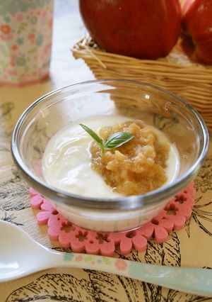 病気の時にも★蜂蜜りんごヨーグルト♪-レシピのメイン写真
