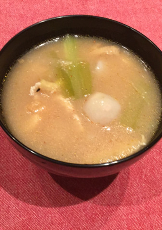 ＊里芋とネギと油揚げのお味噌汁-レシピのメイン写真