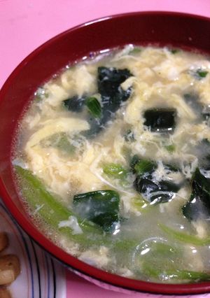 簡単♪卵とほうれん草の春雨スープ-レシピのメイン写真
