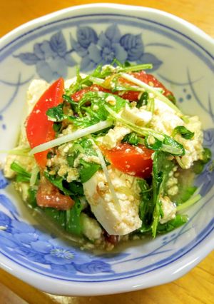 ﾄﾏﾄと豆腐のｻﾗﾀﾞ-レシピのメイン写真