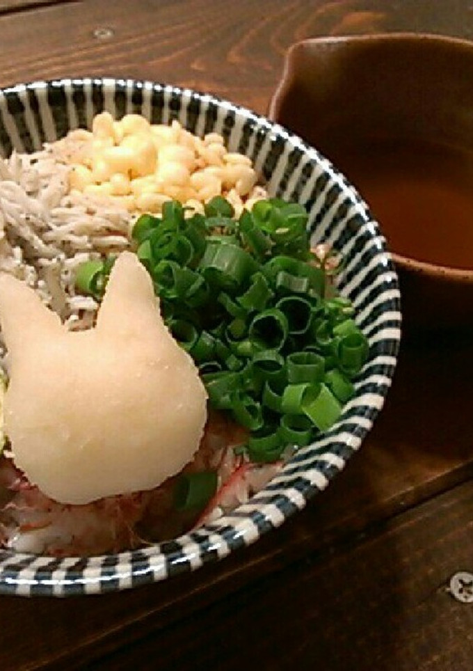 すだちの冷やしねこまんま(ФωФ)夏朝食-レシピのメイン写真