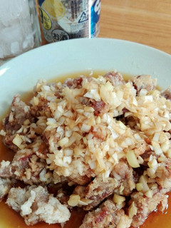 つかめ胃袋!揚げ焼き砂肝のネギソースかけ-レシピのメイン写真