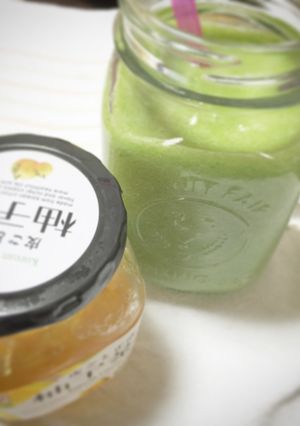 柚茶と小松菜スムージー-レシピのメイン写真