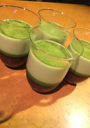 簡単！抹茶とあんこのムース-レシピのメイン写真