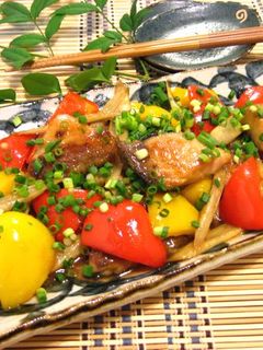 ブリと彩り野菜の南蛮炒め-レシピのメイン写真