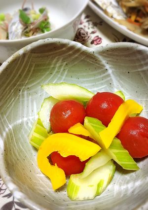 セロリとミニトマトのはちみつ酢-レシピのメイン写真
