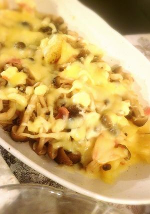 きのことジャガイモのチーズ焼き-レシピのメイン写真