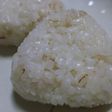 じゃがいもと一緒に炊いたご飯de塩むすび