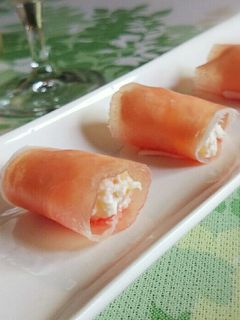 簡単前菜☆ヨーグルトの生ハム巻き-レシピのメイン写真