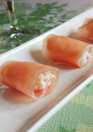 簡単前菜☆ヨーグルトの生ハム巻き-レシピのメイン写真