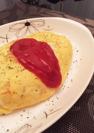 フライパンで巻く王道オムライス-レシピのメイン写真