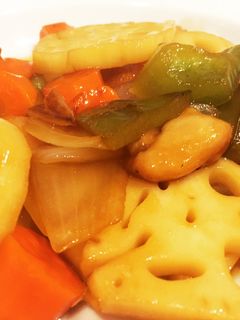 鶏肉と野菜の黒酢炒め-レシピのメイン写真