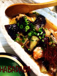 フライパン一つ♪鶏胸肉とナスのみぞれ煮-レシピのメイン写真
