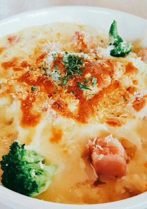市販のカルボナーラソースでドリア-レシピのメイン写真