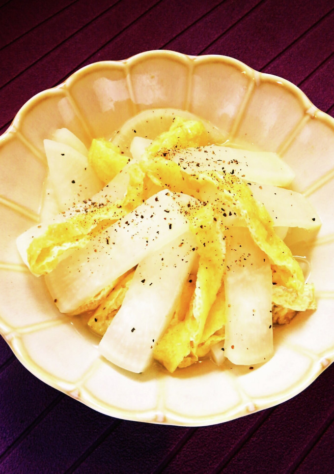 ☺簡単もう一品♪大根と油揚げの白だし煮☺-レシピのメイン写真