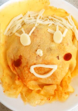 オムライスに、お父さんの顔-レシピのメイン写真