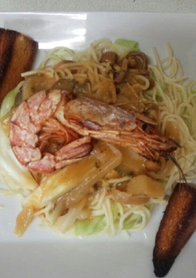 焼きエビパスタ（血管ダイエット食797）-レシピのメイン写真