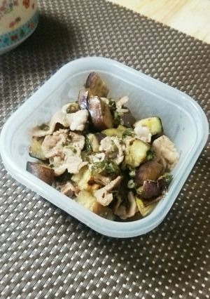 簡単ナスと豚肉のさっぱり炒め-レシピのメイン写真