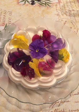 きれい⌘花のゼリー&ヨーグルトムース⌘-レシピのメイン写真