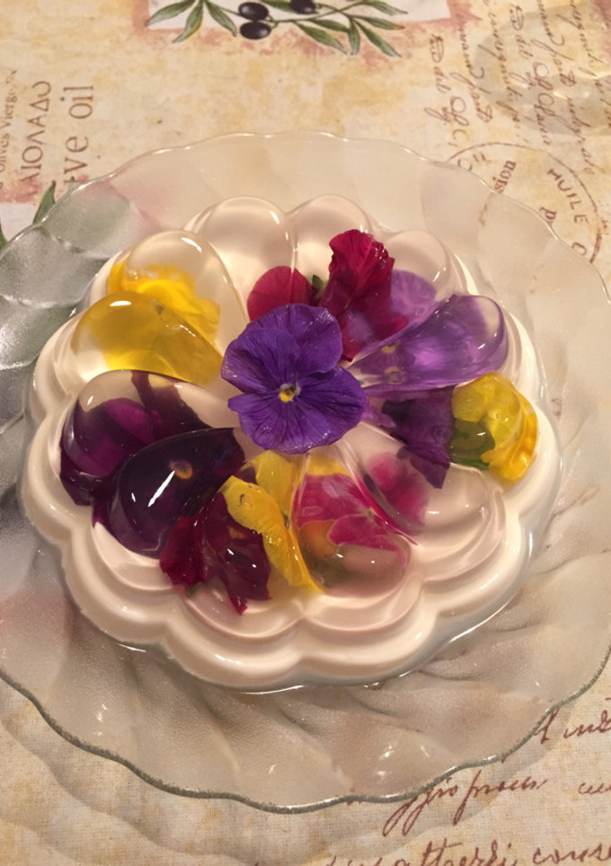 きれい⌘花のゼリー&ヨーグルトムース⌘-レシピのメイン写真